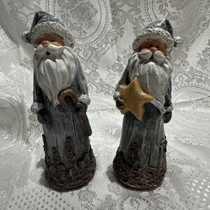 Santas figurines by Ganz Pair